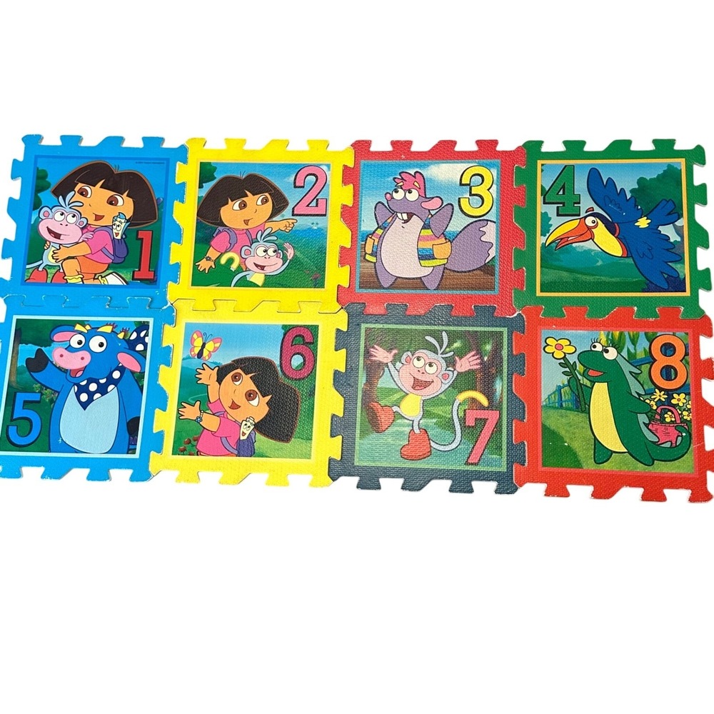Dora the Explorer‎ Number Puzzle Play Mat Tiles Kids Learning Toy